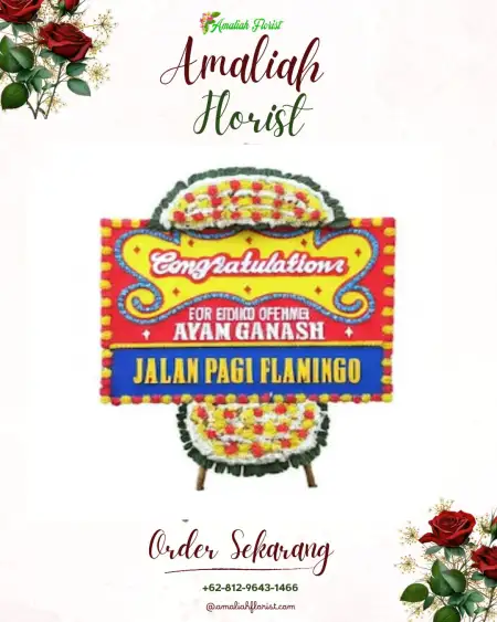 Sewa Papan Bunga Gajah Putih